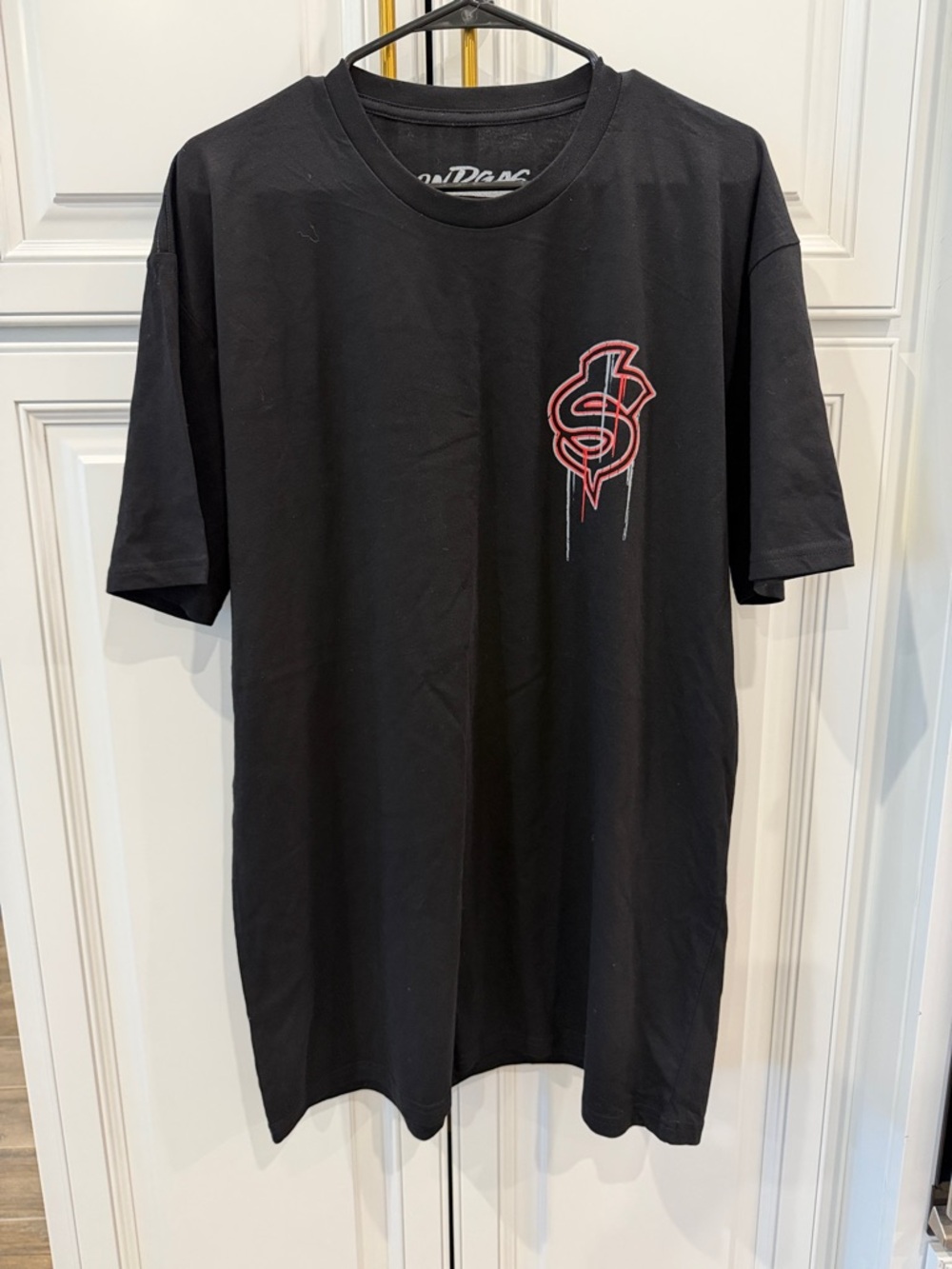 Black Graphic Logo Tee - Unbranded
